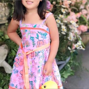 Girl’s pink flower dress